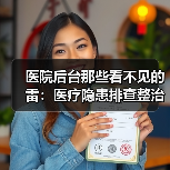 医院后台那些看不见的雷:医疗隐患排查整治行动到底查什么?(图1) 医院后台那些看不见的雷:医疗隐患排查整治行动到底查什么?(图1)