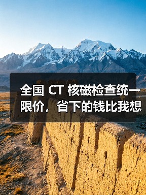 全国 CT 核磁检查统一限价,省下的钱比我想象的多(图2) 全国 CT 核磁检查统一限价,省下的钱比我想象的多(图2)