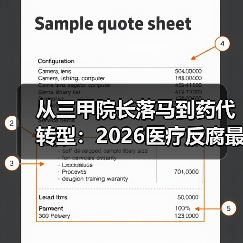 从三甲院长落马到药代转型：2026医疗反腐最新政策正在改写谁的命运？（图3）