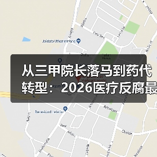 从三甲院长落马到药代转型：2026医疗反腐最新政策正在改写谁的命运？（图4）