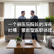 一个县医院院长的深夜吐槽:紧密型医联体建设到底卡在哪?(图1) 一个县医院院长的深夜吐槽:紧密型医联体建设到底卡在哪?(图1)