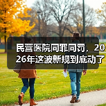 民营医院同罪同罚,2026年这波新规到底动了谁的蛋糕?(图3) 民营医院同罪同罚,2026年这波新规到底动了谁的蛋糕?(图3)