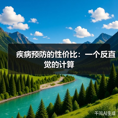 疾病预防的性价比:一个反直觉的计算(图1) 疾病预防的性价比:一个反直觉的计算(图1)