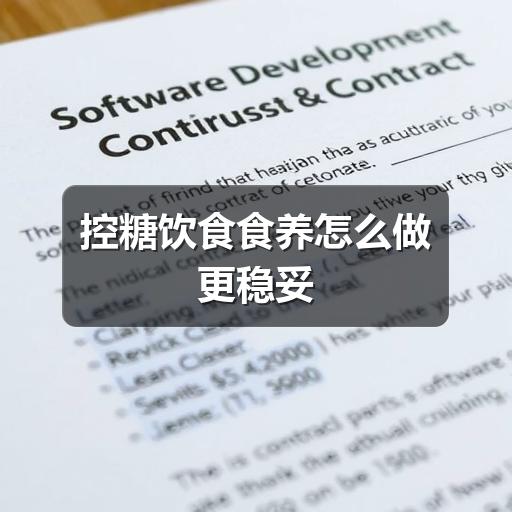 控糖饮食食养怎么做更稳妥